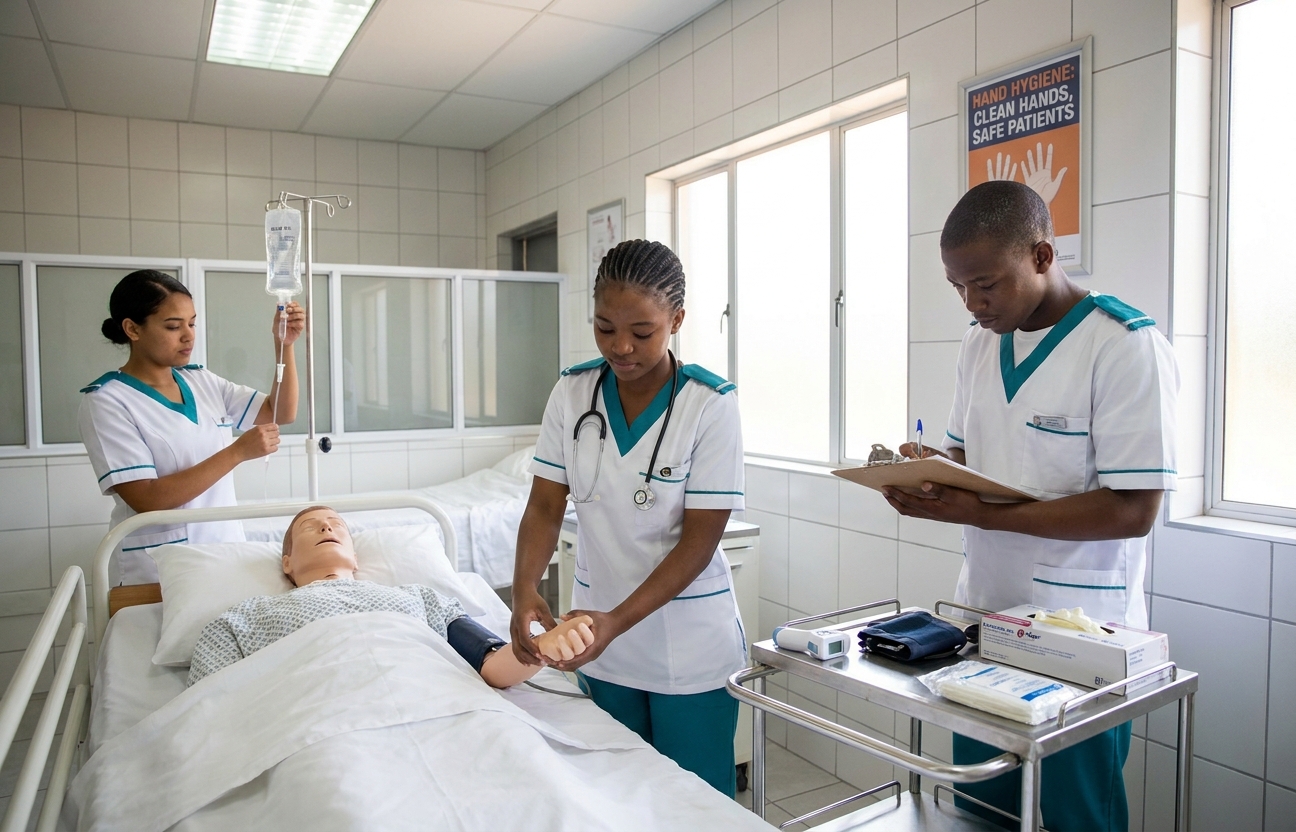 Higher Certificate students practising